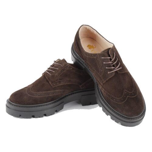 Derbie Femme Chloe Marron Daim