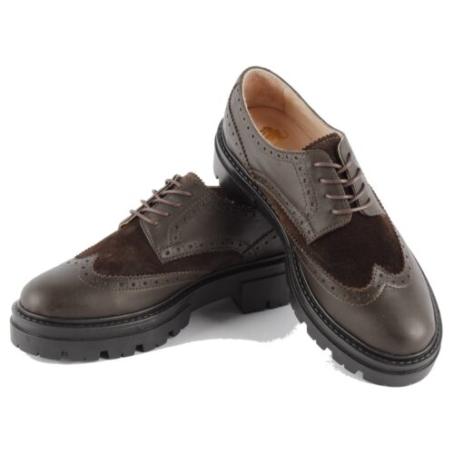 Derbie Femme Pearl Marron Cuir