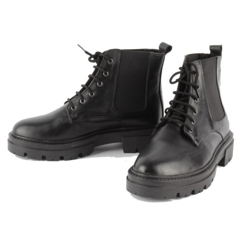 Bottine Cuir Noir Willow